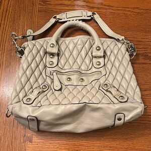 Quilted tan Handbag